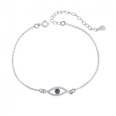 Bracelet Silver 925° Peephole with zircon