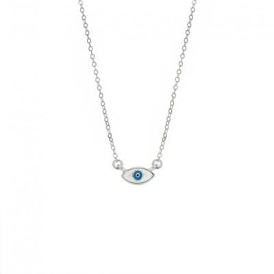 Silver necklace 925, Mataki with enamel