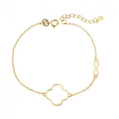 Bracelet Silver 925° cross and infinity