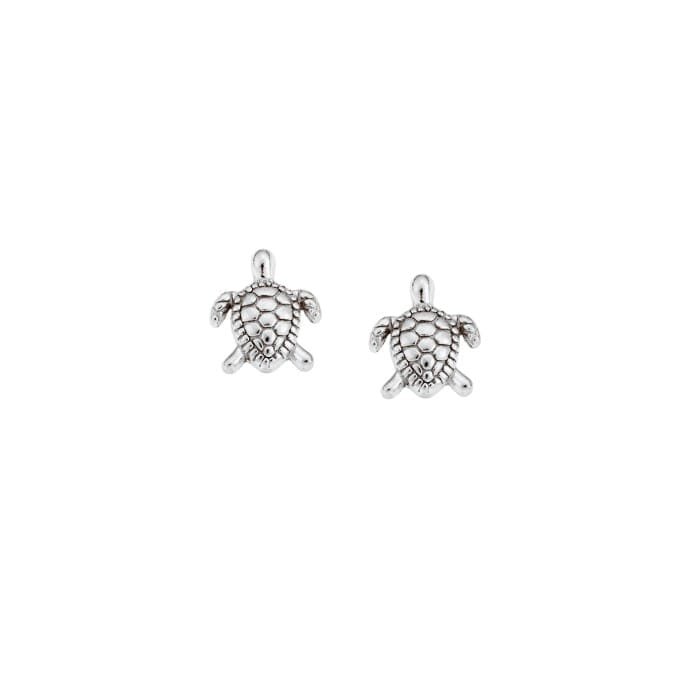 Earrings silver 925, turtle