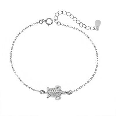 Silver Bracelet 925° Turtle