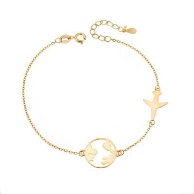 Gold plated silver bracelet 925,