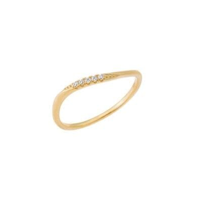 Silver ring 925° with white cubic zirconia