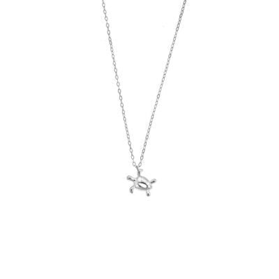Silver necklace 925, turtle
