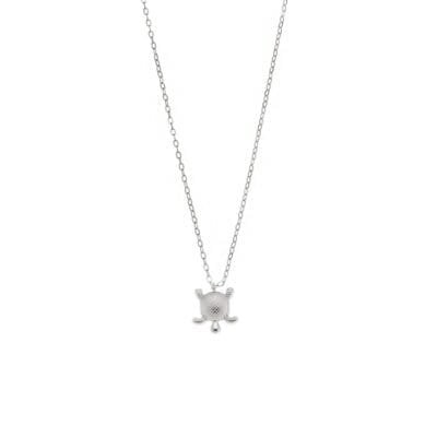 Silver necklace 925, turtle