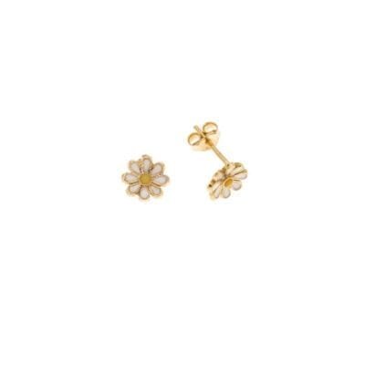 Earrings Silver 925° with daisy