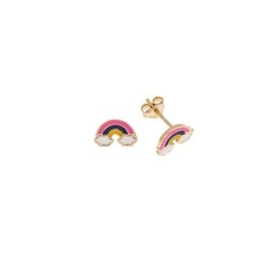 Silver earrings 925° with rainbow