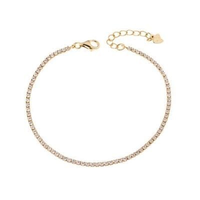 Silver bracelet 925° Riviera with white cubic zirconia