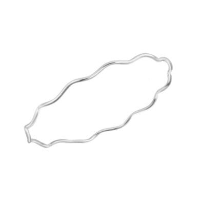 Βραχιόλι Ασήμι 925°  με κυματιστό σχέδιο