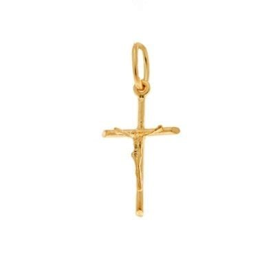 Μοτίφ   Ασήμι 925° Σταυρός λεπτός με τον Εσταυρωμένο