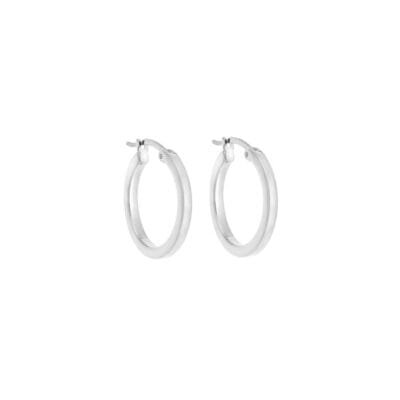 Women's earrings of silver 925, hoop