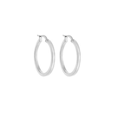 Women's earrings of silver 925, hoop
