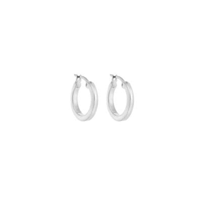 Women's earrings of silver 925, hoop