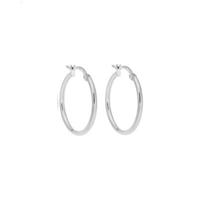 Women's earrings of silver 925, hoop