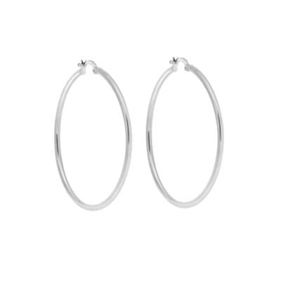 Women's earrings of silver 925, hoop
