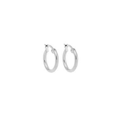 Women's earrings of silver 925, hoop