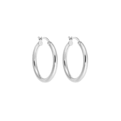 Women's earrings of silver 925, hoop