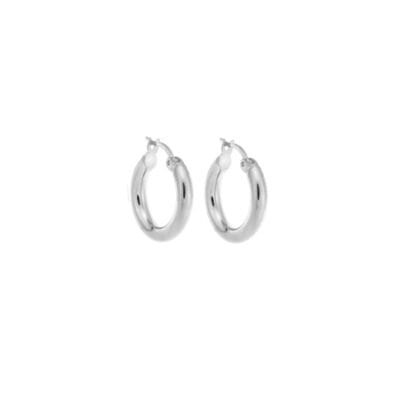 Women's earrings of silver 925, hoop