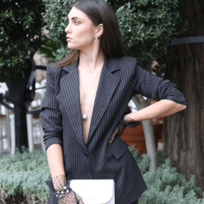 Σετ Σακάκι και Παντελόνι Ριγέ