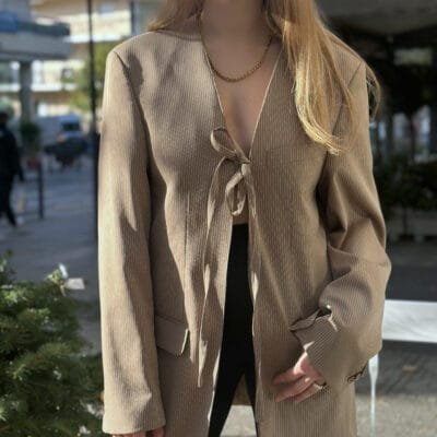 Σακάκι Blazer Χειροποιήτο με κορδόνι και ρίγα