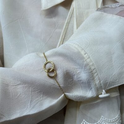 Bracelet Stainless Steel Chain Bracelet with linked circles