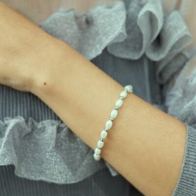 Βραχιόλι Stainless Steel Αλυσίδα με πολλές περλίτσες