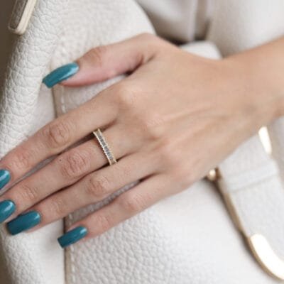 Silver ring 925° with pink Swarovski stones