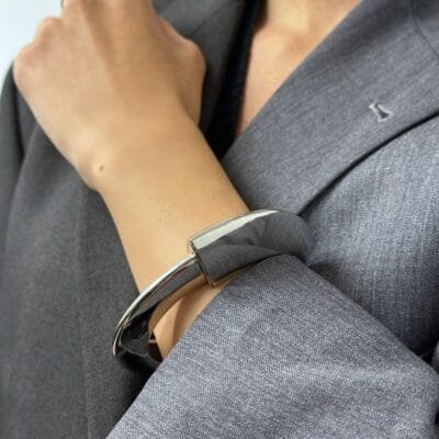 Βραχιόλι Stainless Steel Χειροπέδα Χοντρή