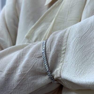 Βραχιόλι Ασήμι 925° Ριβιέρα snake