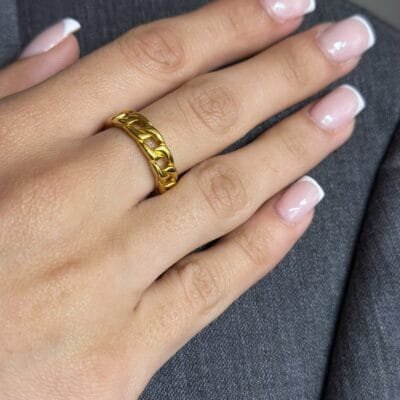 Δαχτυλίδι Stainless Steel Βέρα πλεκτή