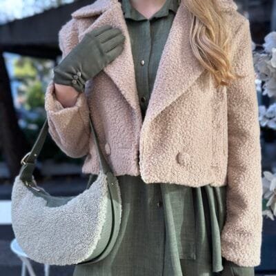 Ζακέτα Μάλλινη με γιακά και τσέπες