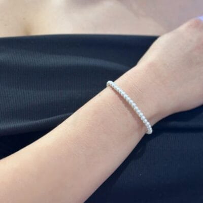 Βραχιόλι Ασήμι 925° με πέρλες