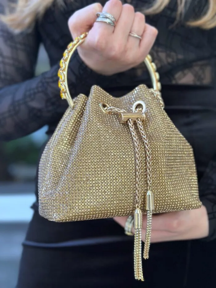Vintage Bag Vintage pouch with rhinestones
