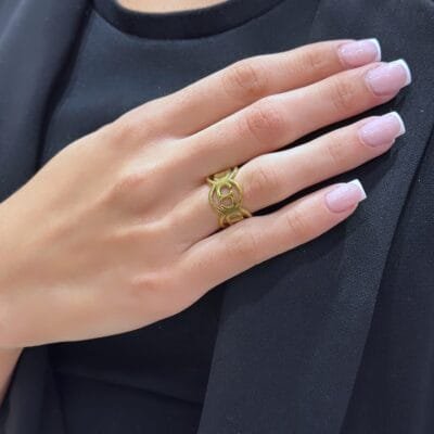 Δαχτυλίδι Stainless Steel με σχέδιο