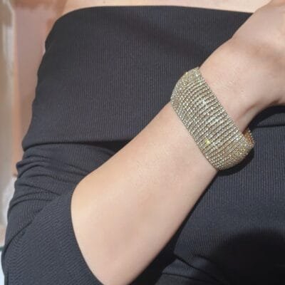 Stainless Steel Bracelet Soft with all Strass