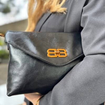 Τσάντα Φάκελος σε μαύρο χρώμα