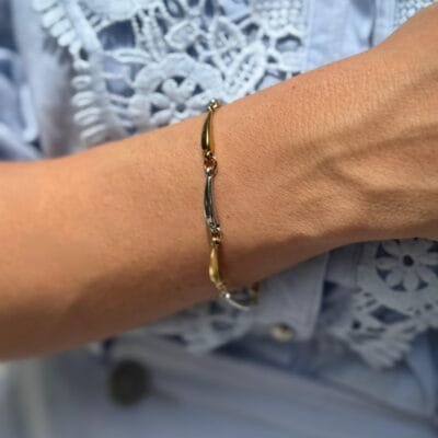 Βραχιόλι Srainless Steel Ασημί και Χρυσό