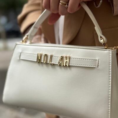Τσάντα Nolah Top Handle σε λευκό χρώμα
