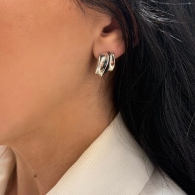 Σκουλαρίκια Ασήμι 925° σφυρήλατο