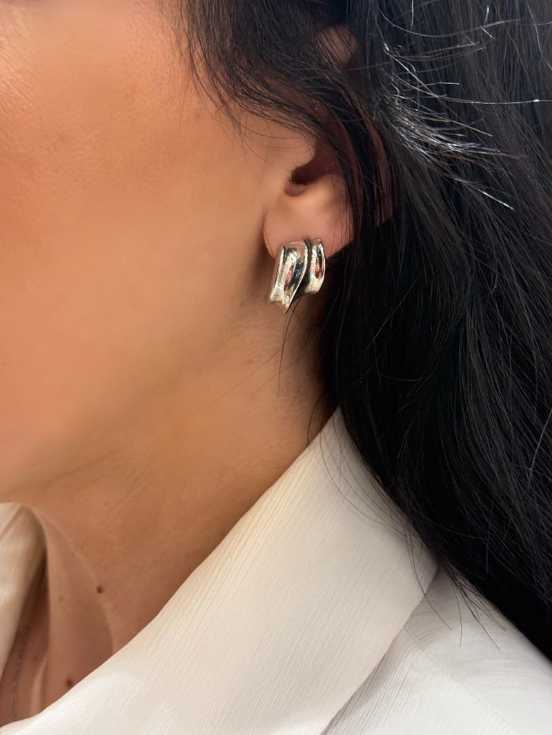 Σκουλαρίκια Ασήμι 925° σφυρήλατο