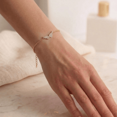 Βραχιόλι Stainless Steel Αλυσίδα με φτερό