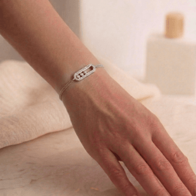 Βραχιόλι Stainless Steel Αλυσίδα διπλή με μπίλιες