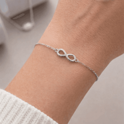 Βραχιόλι Ασήμι 925° Αλυσίδα με άπειρρο