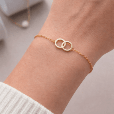 Βραχιόλι Ασήμι 925° Αλυσίδα με ενωμένους κύκλους