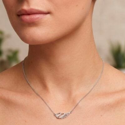 Κολιέ Ασήμι 925° με φτερό