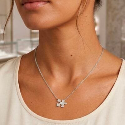 Κολιέ Ασήμι 925° με puzzle