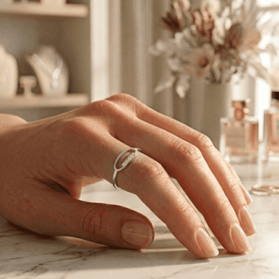 Δαχτυλίδι Ασήμι 925° με οβάλ και ζιργκόν