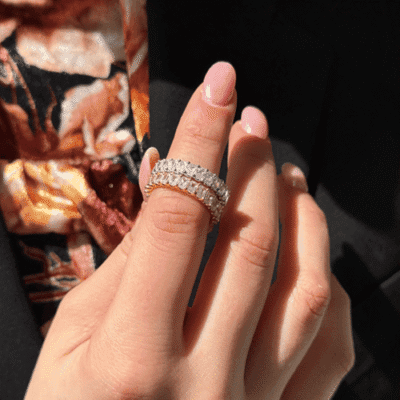 Δαχτυλίδι Ασήμι 925° Ολόβερο με ζιργκόν