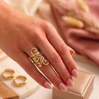 Δαχτυλίδι Ασήμι 925° Αρχαιοελληνικό ρυθμιζόμενο