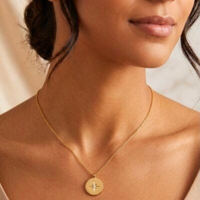 Κολιέ Stainless Steel με αστέρι